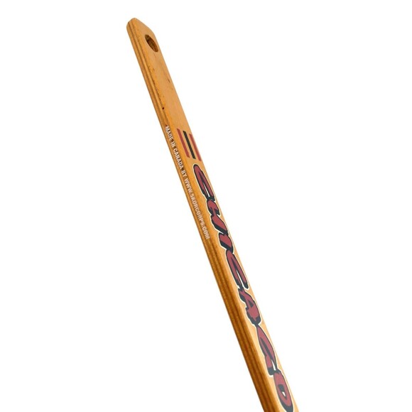 VINTAGE Chicago Wolves American Hockey League Mini Hockey Stick Wooden 90s 00s - Picture 8 of 8